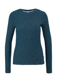 QS T-shirt à manches longues - mottled teal