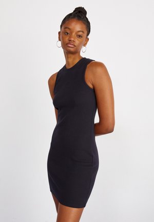 DRESS - Shift dress - anthracite