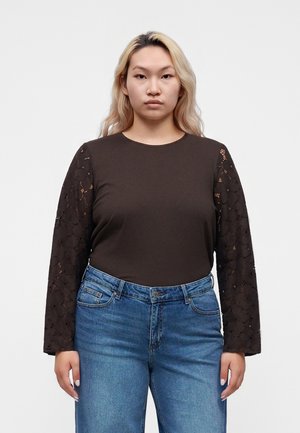 Vero Moda Curve, VMCSANDIE MR WIDE - Дънки с широк крачол - medium blue denim
