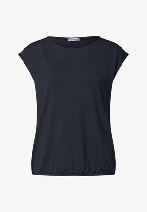 Street One, DROPPED SHOULDER SHIRT MIT U-BOOT-AUSSCHNITT - T-Shirt basic - shadowed navy