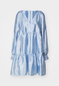 Stine Goya JASMINE TEXTURED Jurk blue/blauw