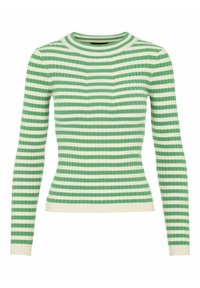 Pieces Stickad tröja - light green