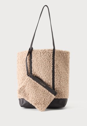 Maison Kitsuné, UNISEX - Bolso tote - off-white/dark brown