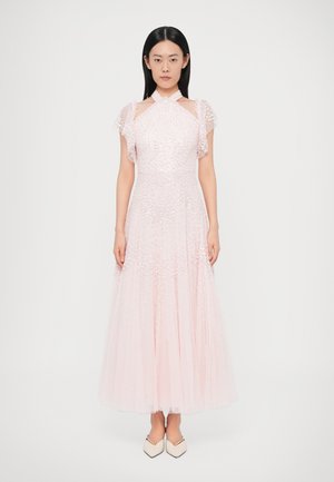 SCALLOP HALTER NECK GOWN - Alkalmi viselet - seashell