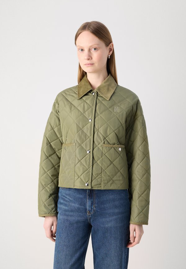 QUILTED JACKET LIGHT PADDED PATCHED COLLAR AND DETAILS PATCHED POCKETS - Light jacket - dried rosemary4