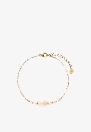 My Jewellery, BRACELET WITH NATURAL PEARLS AND BEADS - Pulsera - gold-coloured verguld stainless steel
