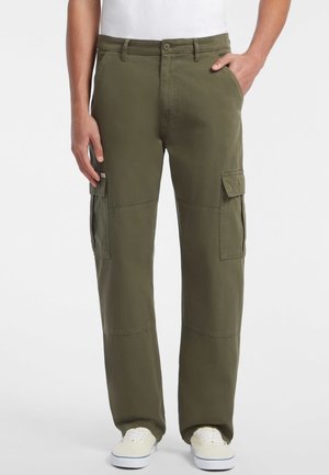 Guess Jeans MENS CARGO - Cargobyxor - olivgrün