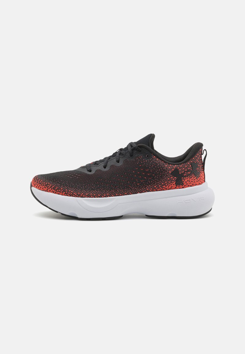 Under Armour INFINITE - Road running shoes - black/ares red