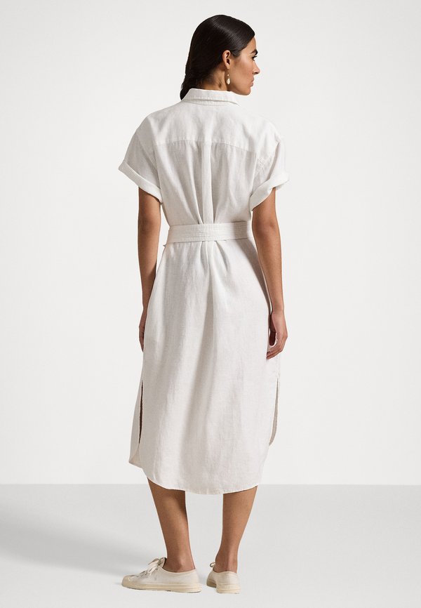 BELTED LINEN SHIRTDRESS - Shirt dress4