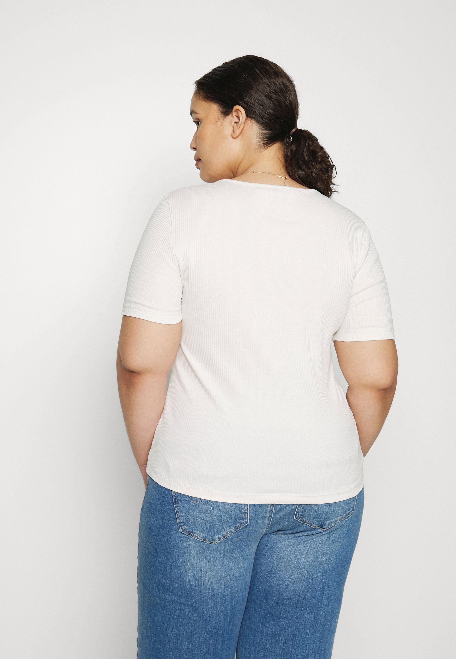 Lee HENLEY - Basic T-shirt - ecru/off 