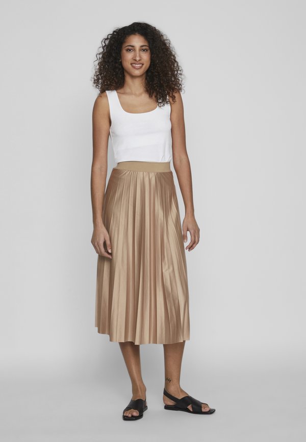 VINITBAN MIDI  - A-line skirt - sandshell2