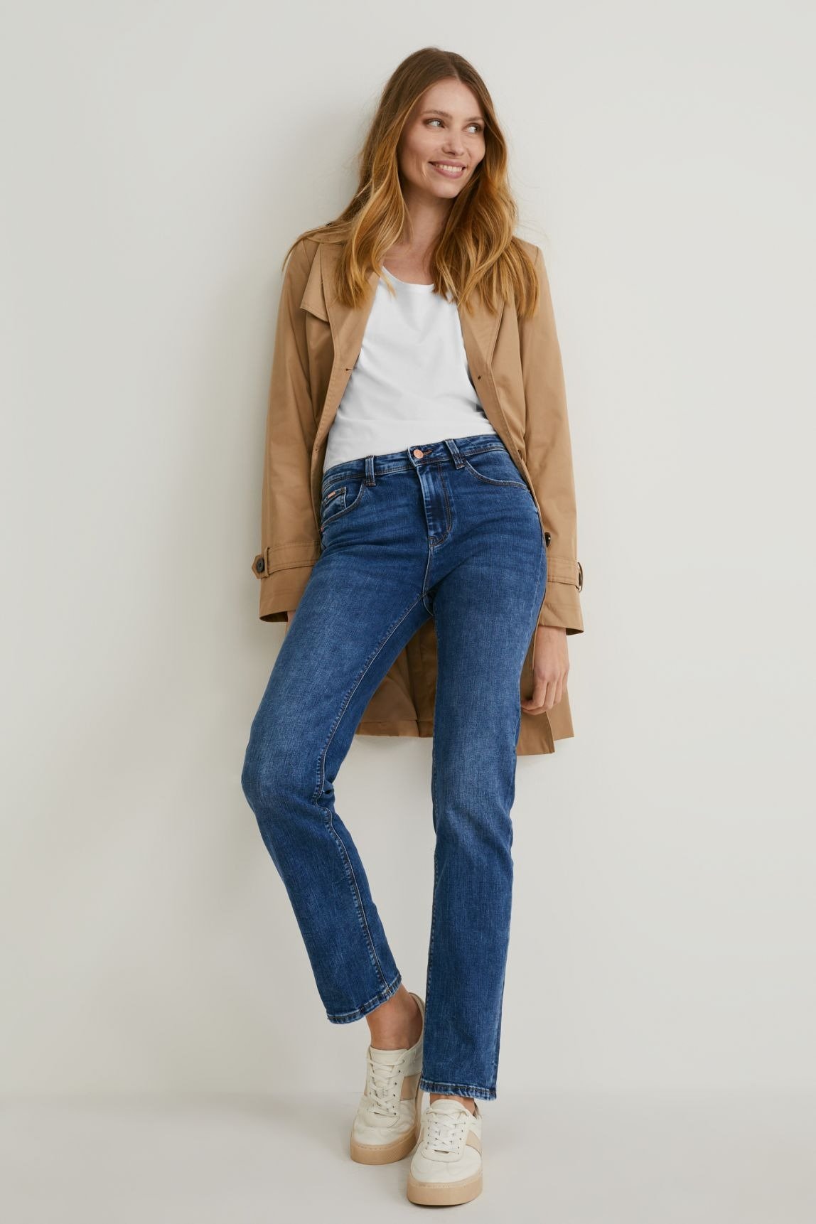 C\u0026A Straight leg jeans - denim blue/blue denim - Zalando.de