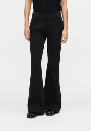HIZAMA - Jean flare - black