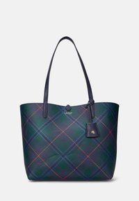 Lauren Ralph Lauren FAUX LEATHER LARGE REVERSIBLE TOTE BAG - Torba za nakupovanje - refined navy