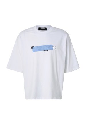 FAVELA, TILL DEATH TAPE  T-SHIRT - T-shirt imprimé - white