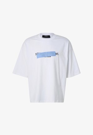 FAVELA, TILL DEATH TAPE T-SHIRT - T-shirt imprimé - white