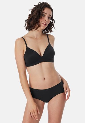 Schiesser, 3-PACK - Slip - schwarz sand weiss