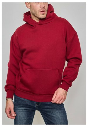 Sweat à capuche - bordeaux