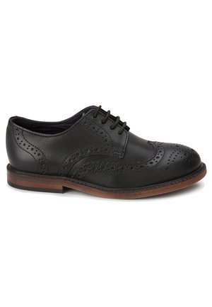 BROGUES - Fűzős cipők - black