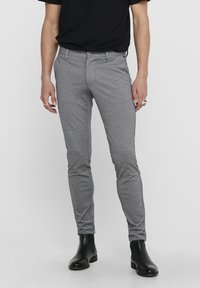 Only & Sons - ONSMARK SLIM PANT - Chinos - medium grey melange Miniatyrbild 1