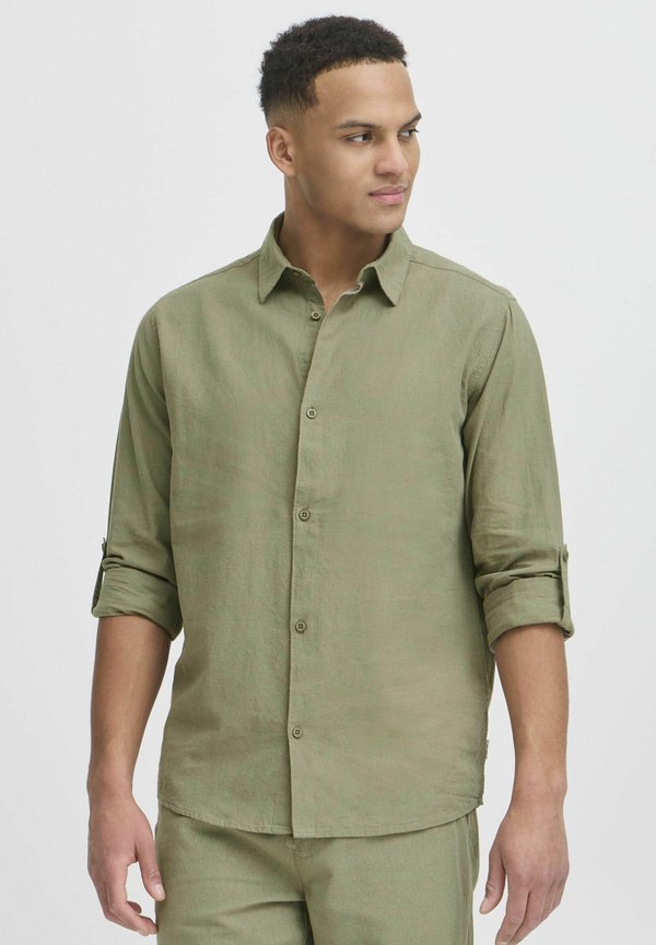 IDMONKO LINEN MIX - Shirt - vetiver