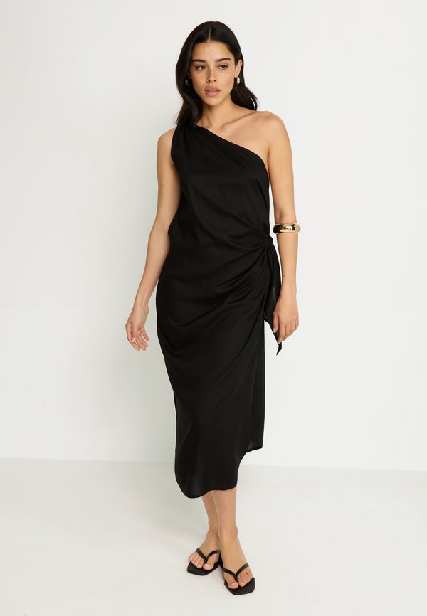 ONE-SHOULDER - Freizeitkleid - schwarz