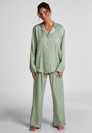 Hunkemöller LONG-SLEEVED - Nachtwäsche Shirt - green