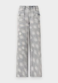 DOUBLE POCKET WIDE LEG - Wide leg - go overdye rose wash