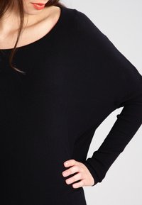 VILA Strickpullover - black