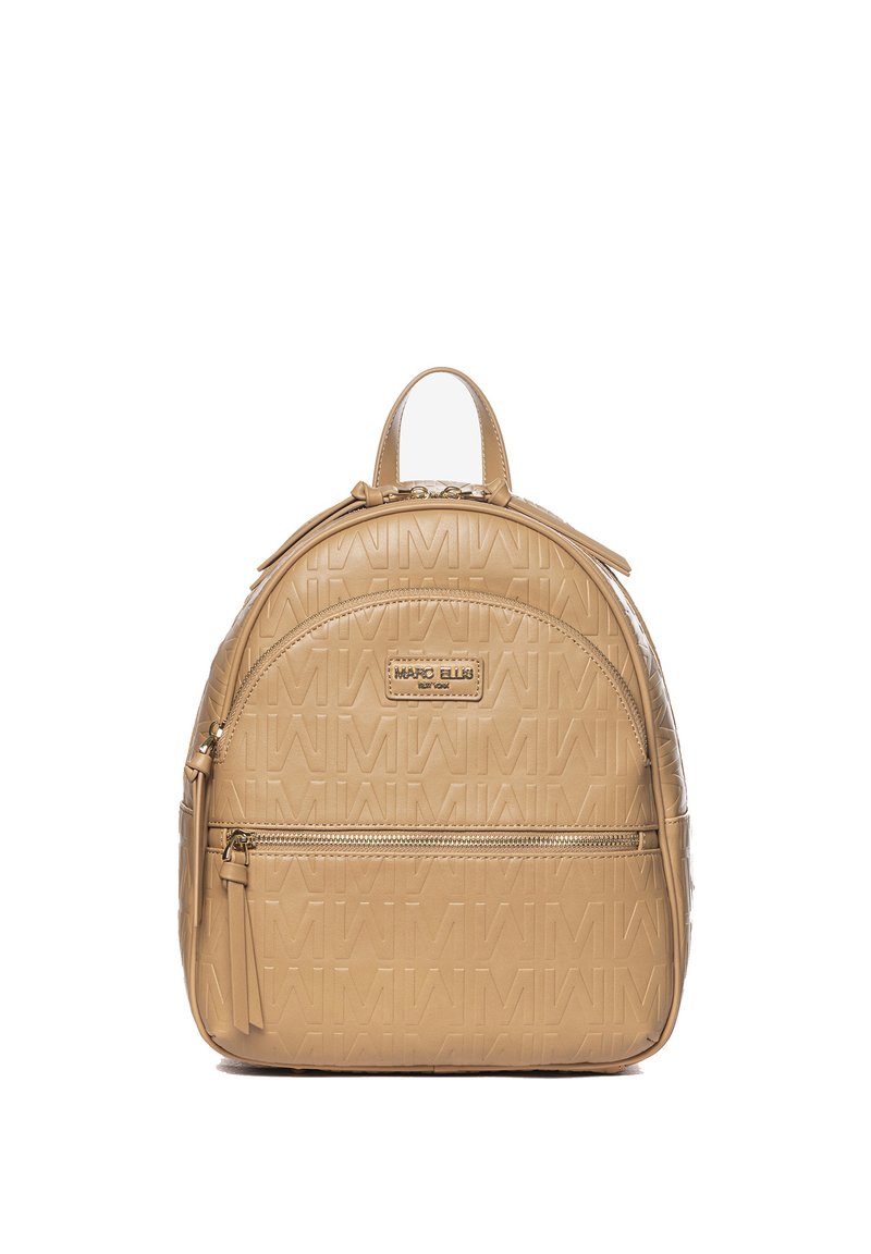 Marc Ellis Rucksack - leather and light gold/brown - Zalando