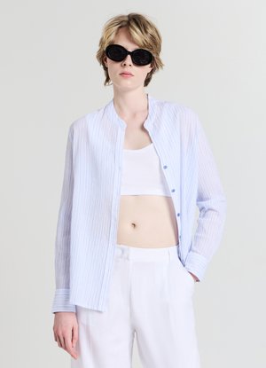Calliope Button-down blouse - var celeste scuro