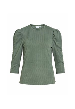 VILA, 3/4 SLEEVED TOP VIANINE ROUND NECK - Blouse - laurel wreath
