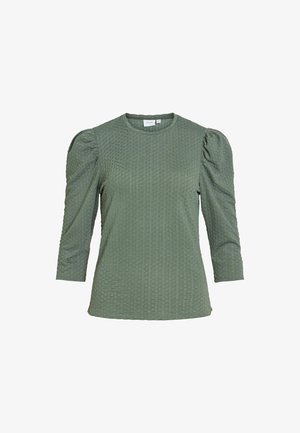 VILA, 3/4 SLEEVED TOP VIANINE ROUND NECK - Blouse - laurel wreath