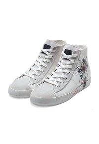 Ed Hardy SCUFF- CROSS - Höga sneakers - white