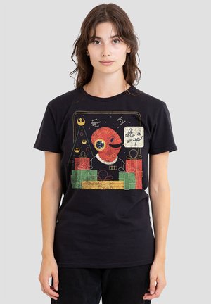 Print T-shirt - black