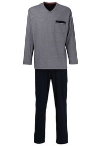 Götzburg SET - Pyjama set - navy   fein geringelt