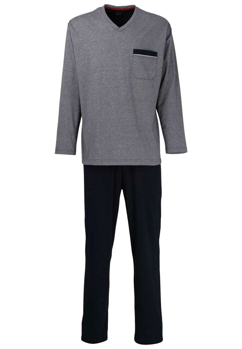 Götzburg SET - Pyjama set - navy   fein geringelt