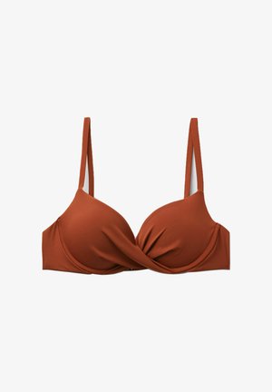 Calzedonia, PREMIUM FIT PUSH UP - Top de bikini - brown