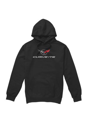CHEVROLET CORVETTE MODERN EMBLEM - Kapuzenpullover - black
