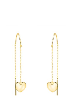 DURCHZIEHER HEART BAR - Boucles d'oreilles - gold-coloured