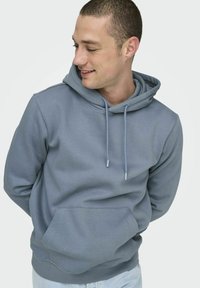 Only & Sons CONNOR REG NOOS - Jersey con capucha - flint stone