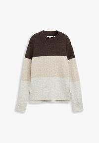 Sélectionné, brown/camel colorblock