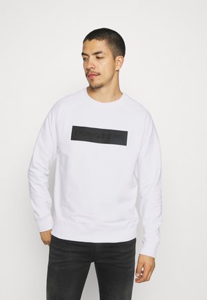 BLOCKING LOGO CREW NECK - Sweatshirt - white