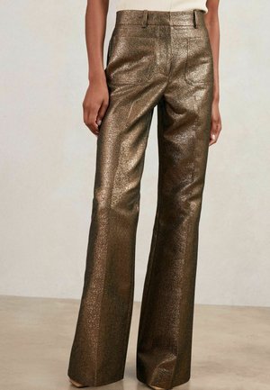 PETITE FIT - SIENNA FLARE SPARKLE PATCH-POCKET FLARED - Nadrágok - gold