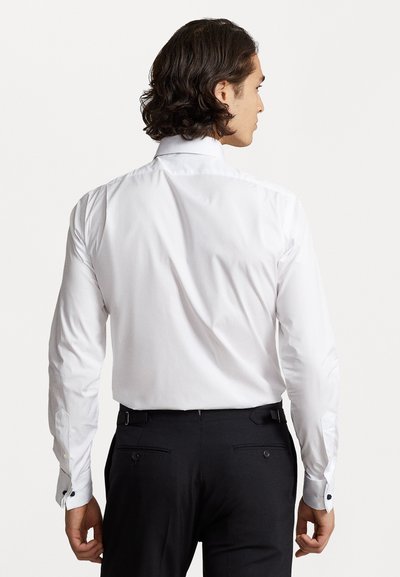 Polo Ralph Lauren CUSTOM FIT FRENCH CUFF TUXEDO SHIRT - Alkalmi ing - white