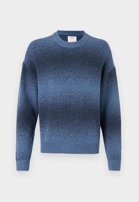 Boxy Ombre Stripe Crew Sweater - Svetrík - blue/navy