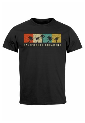 Neverless, CALIFORNIA DREAMING SUMMER PARTY PALMEN PALMS RET - T-Shirt print - schwarz