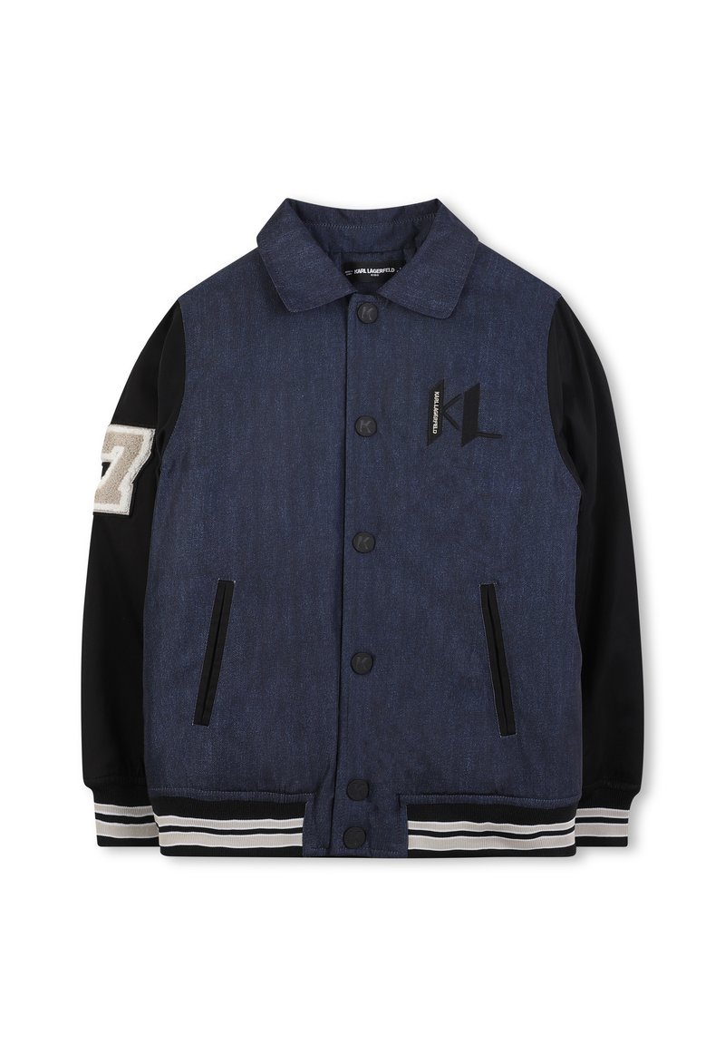 KARL LAGERFELD KIDS Bomberjacks blauw KARL LAGERFELD KIDS Bomberjacks blauw