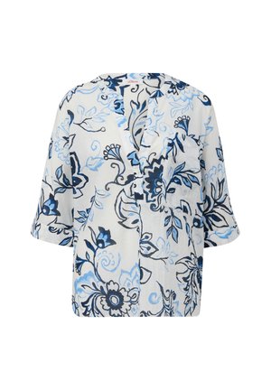 s.Oliver MIT FLORALEM ALL-OVER - Blouse - ecru