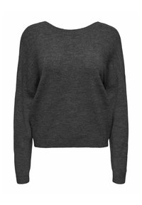 ONLY Strickpullover - mottled dark grey